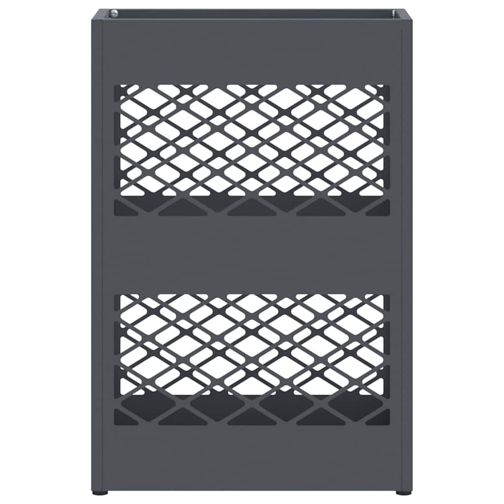 vidaXL Rain Umbrella Stand Anthracite 28 x 12 x 41 cm Steel 4