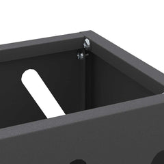 vidaXL Rain Umbrella Stand Black 28 x 12 x 41 cm Steel 5