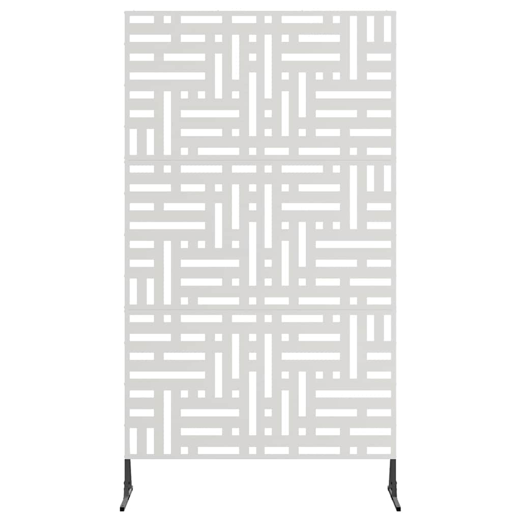 Privacy Screen 100 x 50 x 180 cm Silver Stainless Steel Grid pattern
