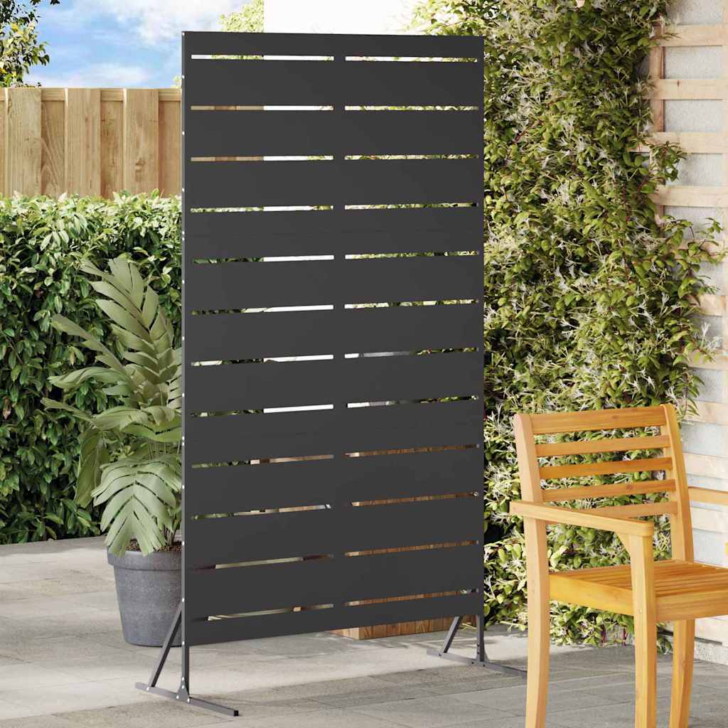Privacy Screen 100 x 50 x 180 cm Steel Black Stripes