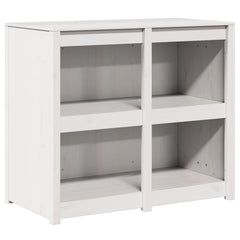 Kitchen Cabinet MEPPEL 106 x 55 x 92 cm White pinewood
