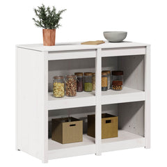 Kitchen Cabinet MEPPEL 106 x 55 x 92 cm White pinewood