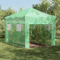 Greenhouse with Pop-up Frame Green Iron 280 cm 315 cm 410 cm