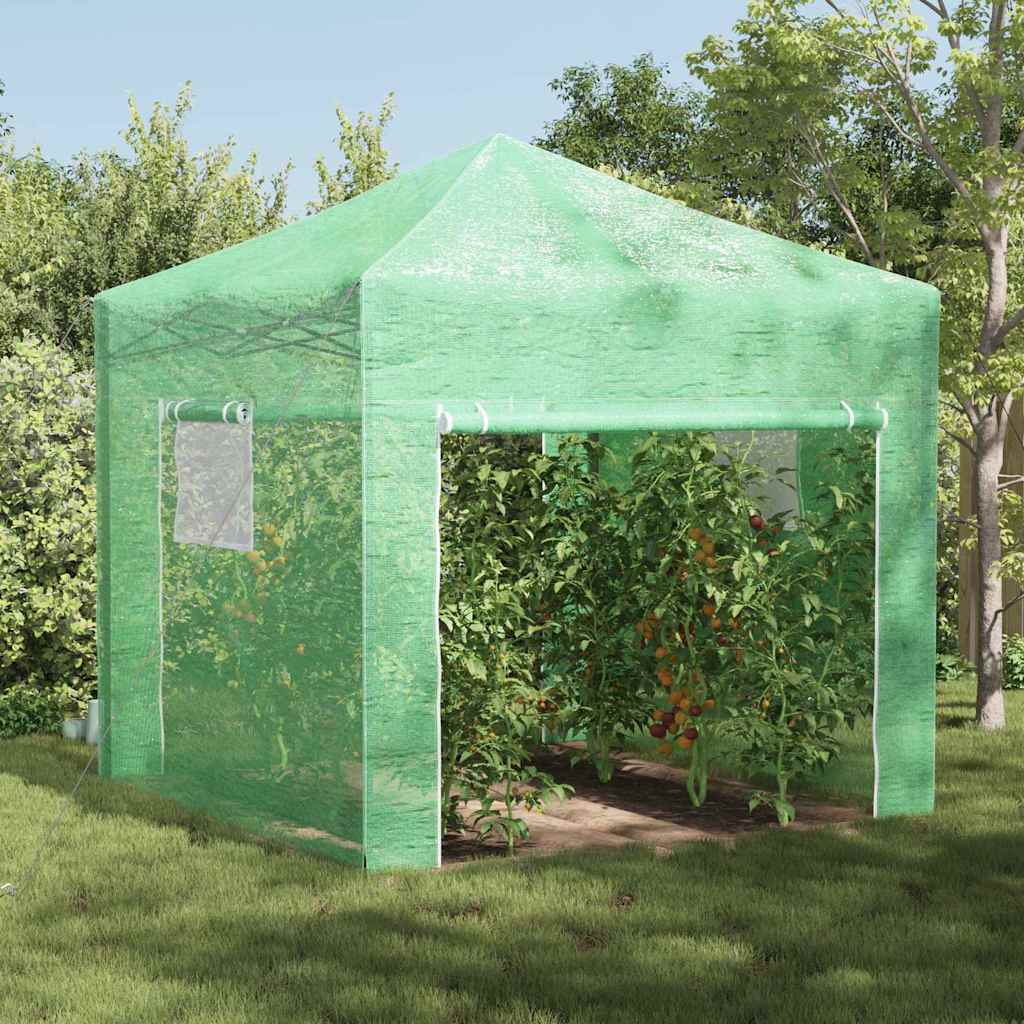 Greenhouse with Pop-up Frame Green Iron 290 cm 315 cm 290 cm