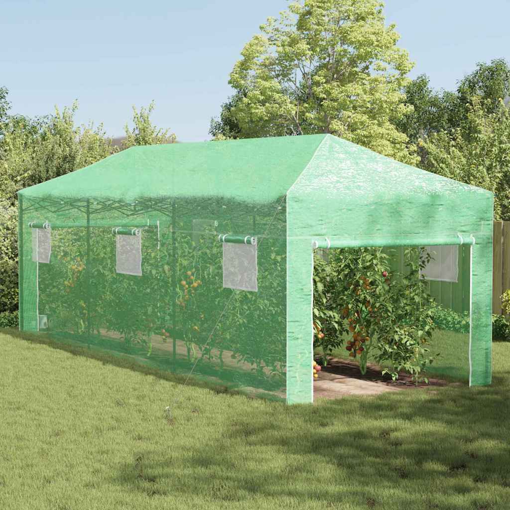 Greenhouse with Pop-up Frame Green Iron 290 cm 315 cm 870 cm