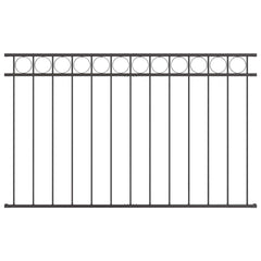 vidaXL Fence Element ASSEN 170 x 80 cm Steel Grey 2