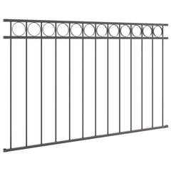 vidaXL Fence Element ASSEN 170 x 80 cm Steel Grey 4