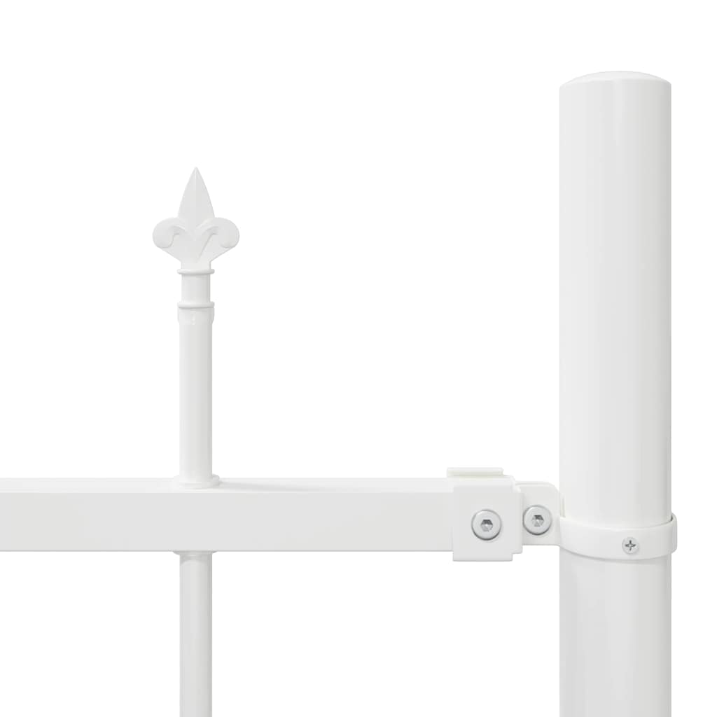 vidaXL Garden Fence WOERDEN 170 x 190 cm Powder-Coated Steel White 6
