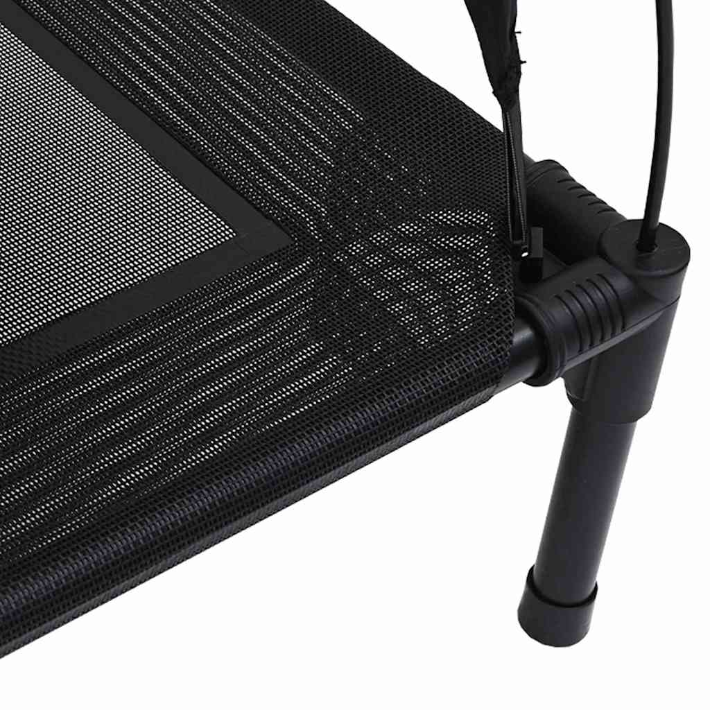vidaXL Dog Bed 90 x 81 x 80.5 cm Steel Black 6