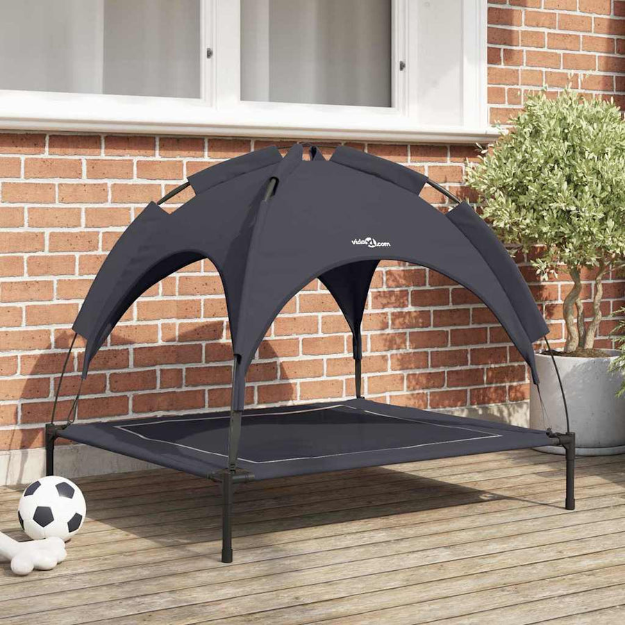 vidaXL Dog Bed 90 x 81 x 80.5 cm Steel Black 1