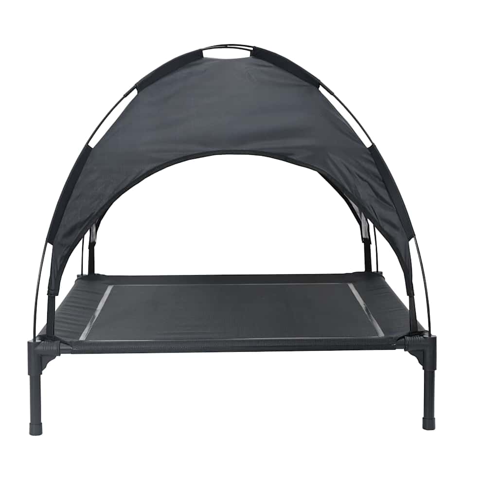 vidaXL Dog Bed 90 x 81 x 80.5 cm Steel Black 5