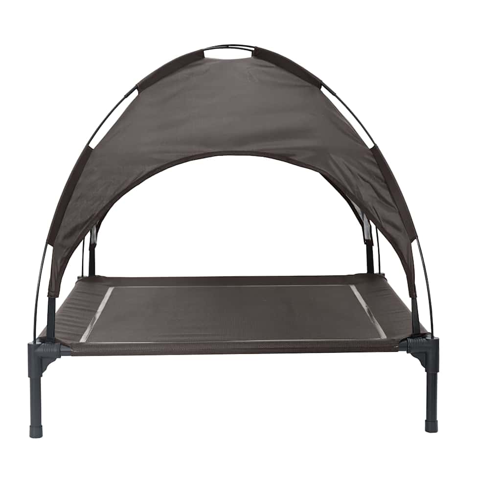 vidaXL Dog Bed 90 x 81 x 80.5 cm Steel Brown 5