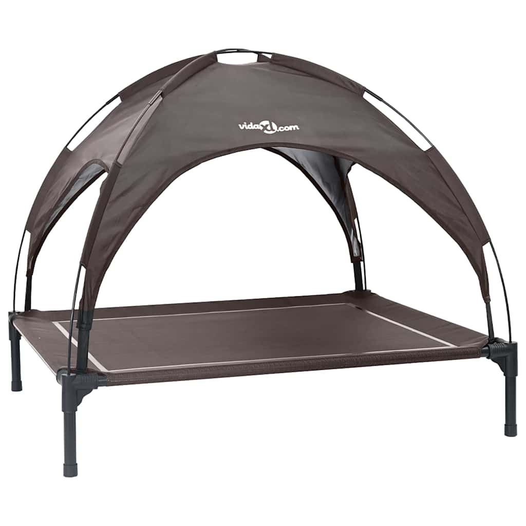 vidaXL Dog Bed 104 x 86 x 84.5 cm Steel Brown 2