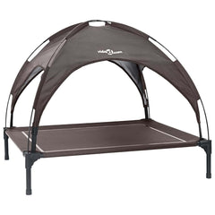 vidaXL Dog Bed 104 x 86 x 84.5 cm Steel Brown 2