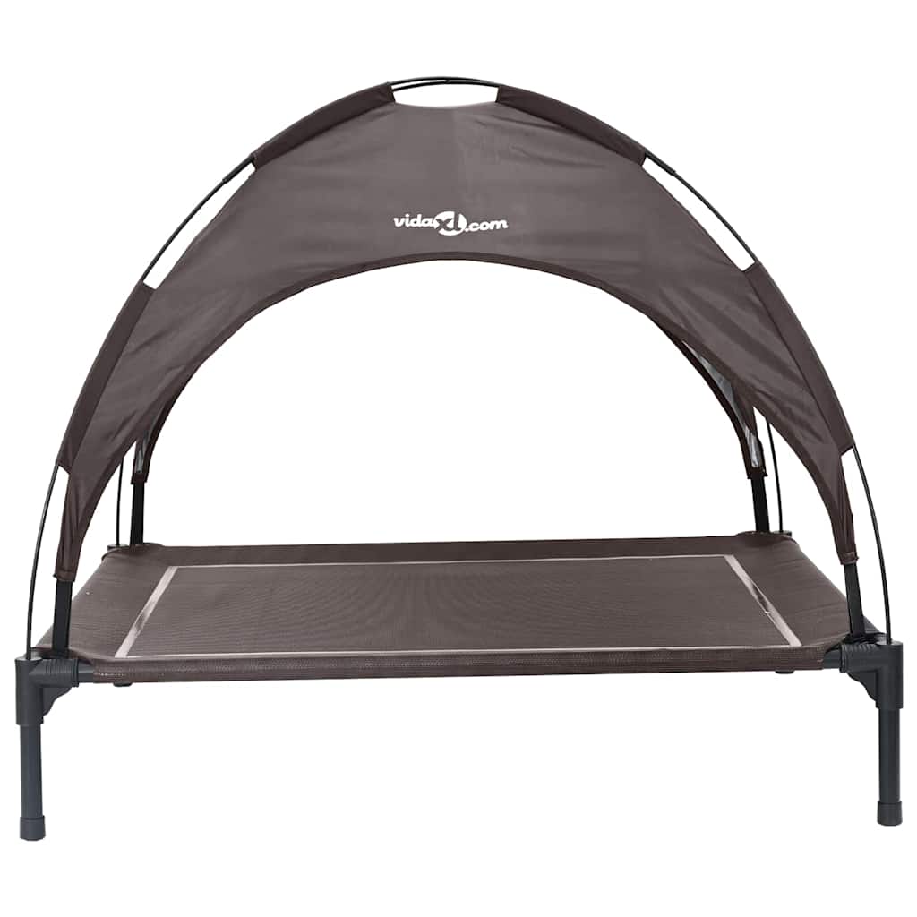 vidaXL Dog Bed 104 x 86 x 84.5 cm Steel Brown 4