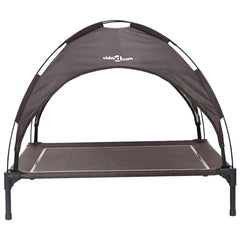vidaXL Dog Bed 104 x 86 x 84.5 cm Steel Brown 4