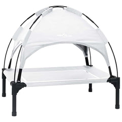 vidaXL Dog Bed 63 x 49.5 x 60 cm Steel Silver Grey 2