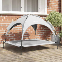 vidaXL Dog Bed 104 x 86 x 84.5 cm Steel Silver Grey 1