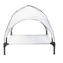 vidaXL Dog Bed 104 x 86 x 84.5 cm Steel Silver Grey 5