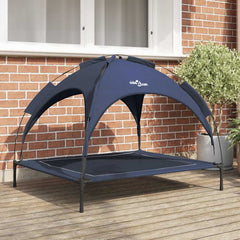 vidaXL Dog Bed 104 x 86 x 84.5 cm Steel Navy Blue 1