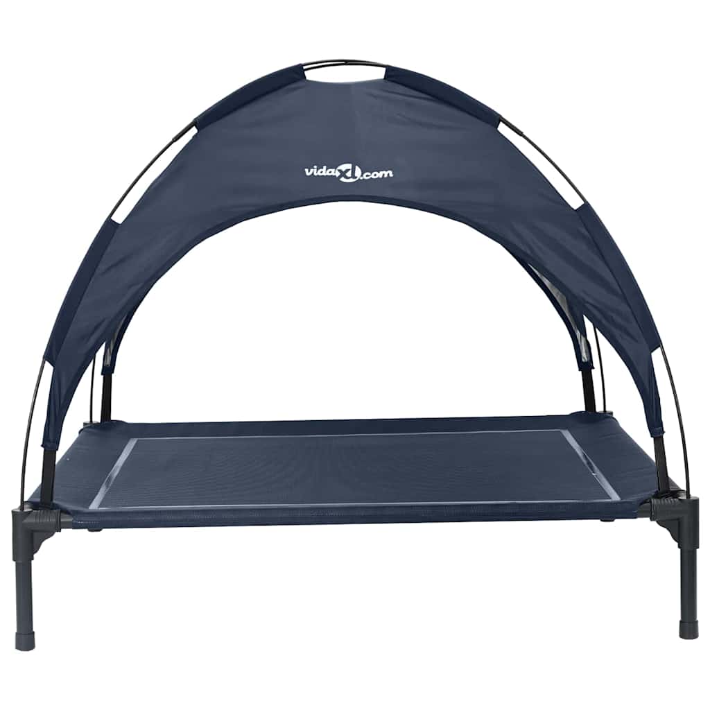 vidaXL Dog Bed 104 x 86 x 84.5 cm Steel Navy Blue 4