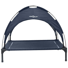 vidaXL Dog Bed 104 x 86 x 84.5 cm Steel Navy Blue 4