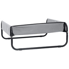 vidaXL Dog Bed Folding Manual Light Grey 85 x 85 x 33 cm Steel 6