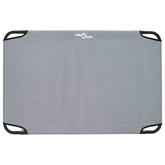 vidaXL Dog Bed 90 x 55 x 18 cm Steel Light Grey 6