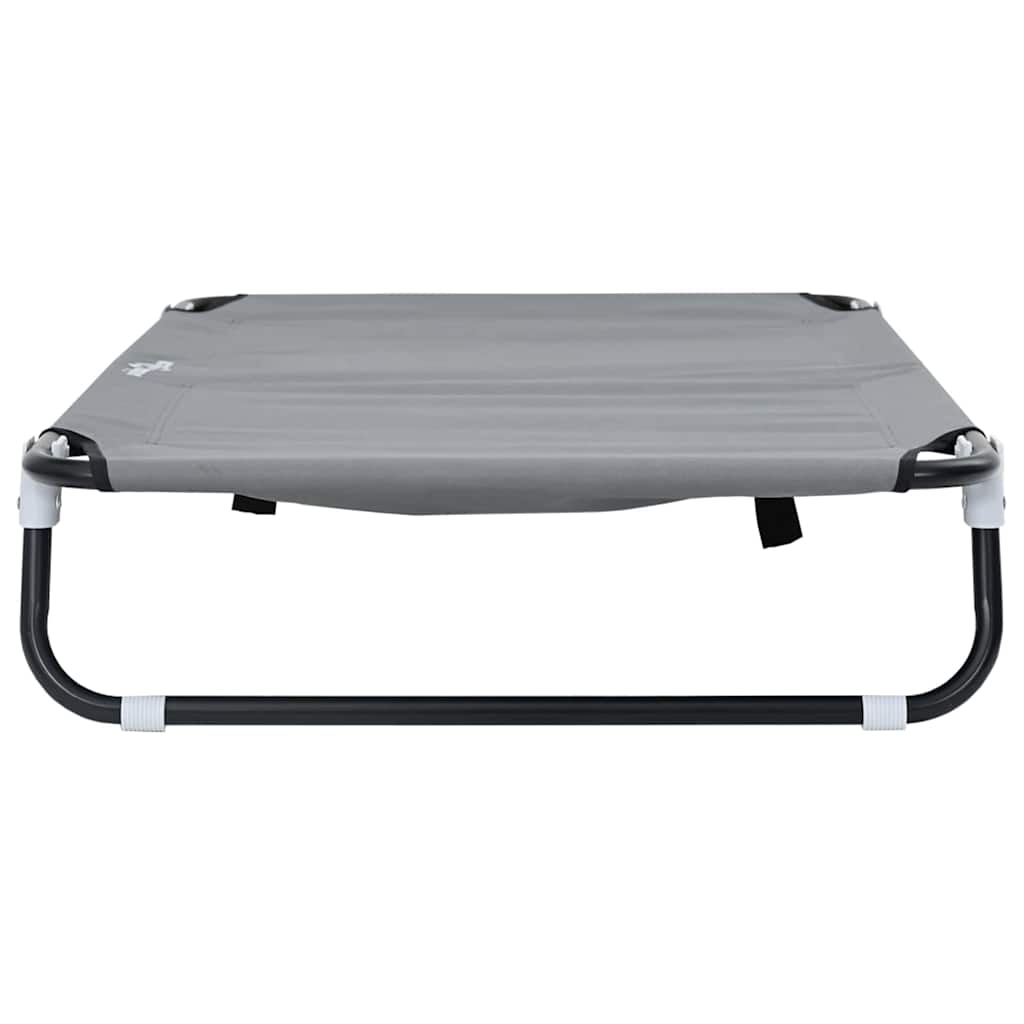 vidaXL Dog Bed 105 x 65 x 18 cm Steel Light Grey 5