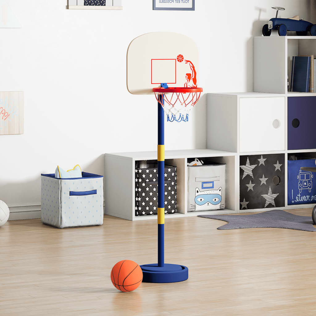 vidaXL Basketball Stand with Ball and Pump Adjustable Height 90/121 cm 1