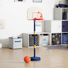 vidaXL Basketball Stand with Ball and Pump Adjustable Height 90/121 cm 1