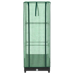 vidaXL Raised Bed with Greenhouse Cover Rattan Look 40x40x123 cm 4
