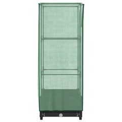 vidaXL Raised Bed with Greenhouse Cover Rattan Look 40x40x123 cm 5