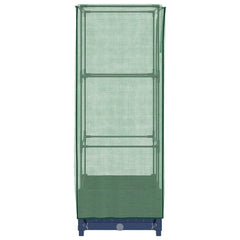 vidaXL Raised Bed with Greenhouse Cover Rattan Look 40x40x123 cm 5