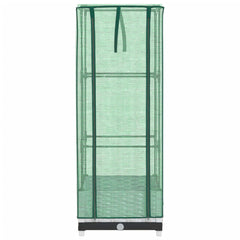 vidaXL Raised Bed with Greenhouse Cover Rattan Look 40x40x123 cm 4