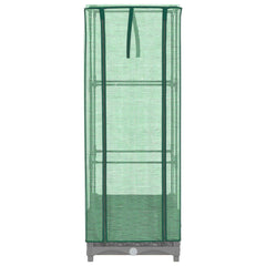 vidaXL Raised Bed with Greenhouse Cover Rattan Look 40x40x123 cm 4