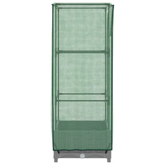 vidaXL Raised Bed with Greenhouse Cover Rattan Look 40x40x123 cm 5