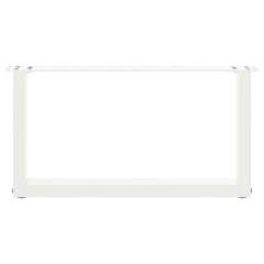 vidaXL Coffee Table Legs U-Shaped 2 pcs White 60x(30-31) cm Steel 5