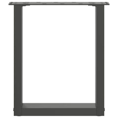vidaXL Coffee Table Legs U-Shaped 2 pcs Anthracite 28x(42-43) cm Steel 5
