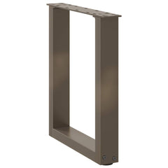 vidaXL Coffee Table Legs U-Shaped 2 pcs Natural Steel 28x(42-43) cm Steel 4