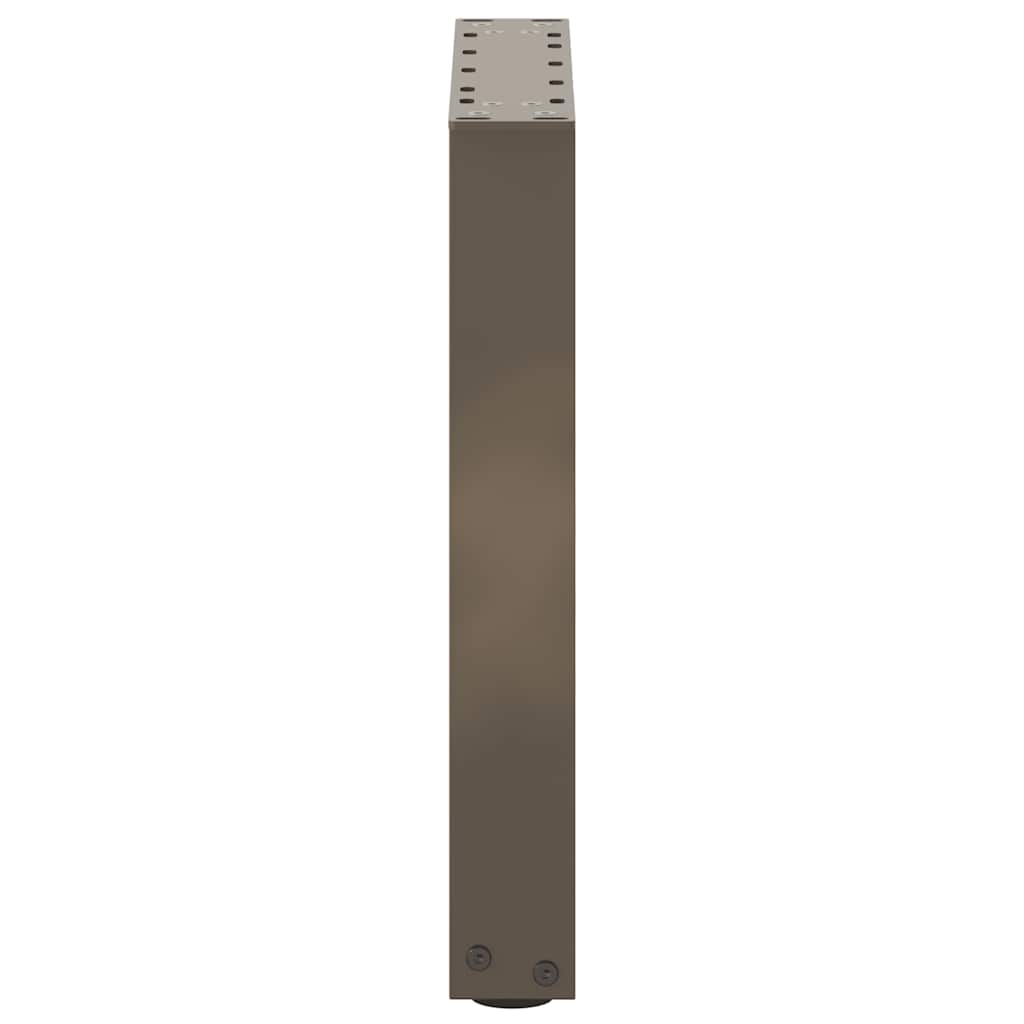 vidaXL Coffee Table Legs U-Shaped 2 pcs Natural Steel 28x(42-43) cm Steel 6