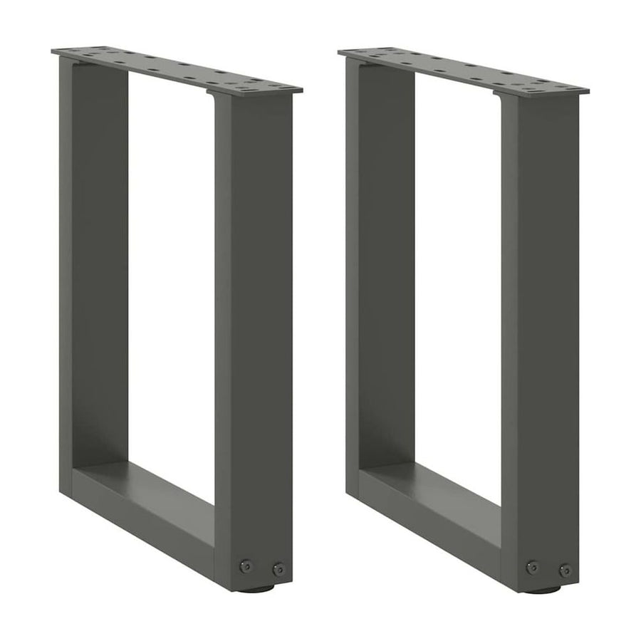 Coffee Table Legs U-Shaped 2 pcs Anthracite Steel