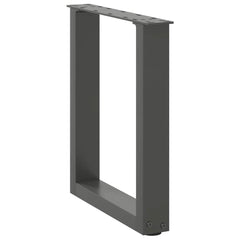 vidaXL Coffee Table Legs U-Shaped 2 pcs Anthracite 38x(42-43) cm Steel 4