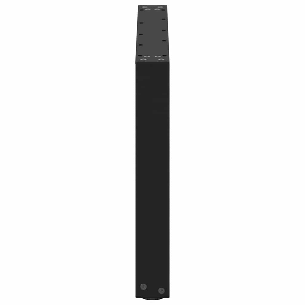 Bar Table Legs U-Shaped Steel 2 pcs Black 60 x (42-43) cm