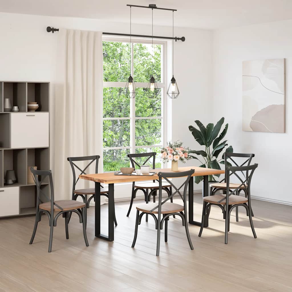 Bar Table Legs U-Shaped Steel 2 pcs Black 38 x (72-73) cm