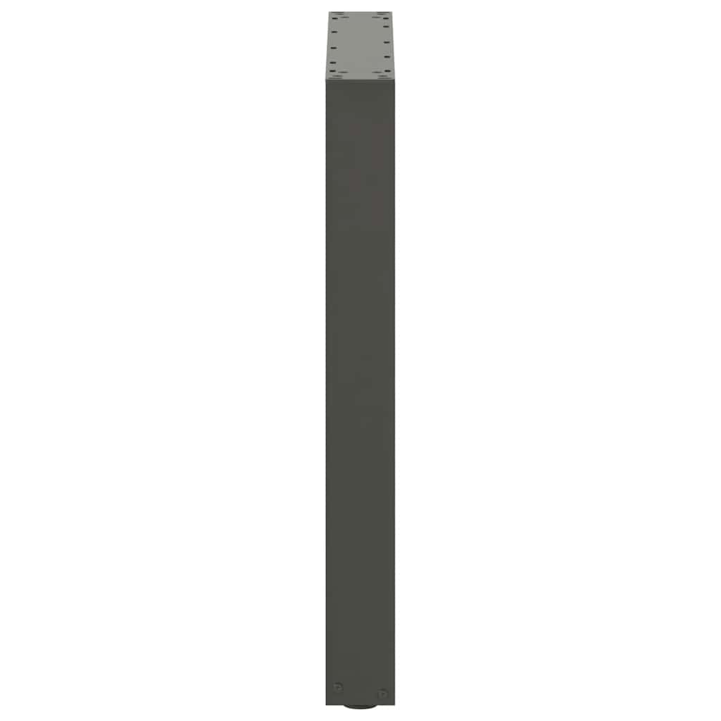 vidaXL Dining Table Legs U-Shaped 2 pcs Anthracite 70x(72-73) cm Steel 6