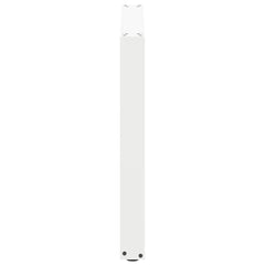 Dining Table Legs U-Shaped Steel 2 pcs White 80 x (72-73) cm