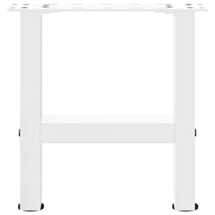 vidaXL Coffee Table Legs White 2 pcs 30x(30-31) cm Steel 5
