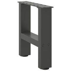 vidaXL Coffee Table Legs Anthracite 2 pcs 30x(30-31) cm Steel 3