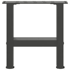 vidaXL Coffee Table Legs Anthracite 2 pcs 30x(30-31) cm Steel 4